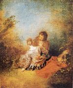 Jean-Antoine Watteau The Indiscretion Sweden oil painting artist